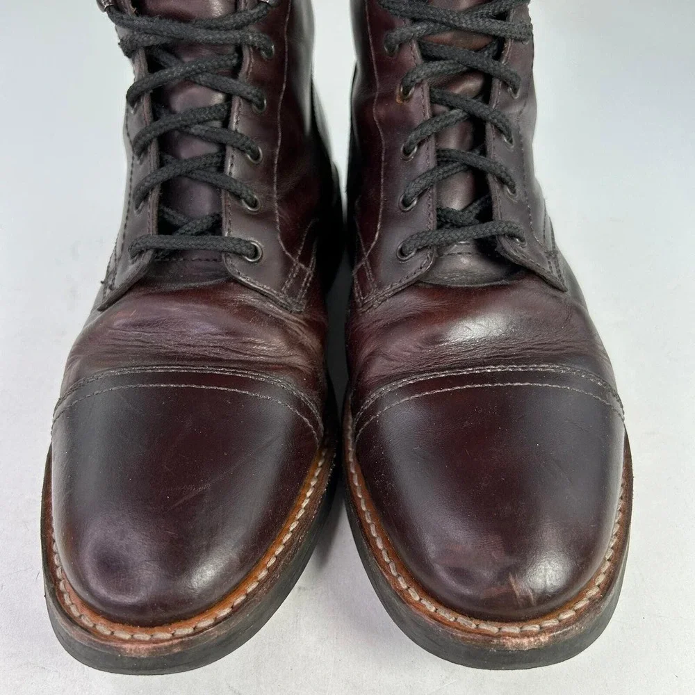 Thursday Boot Company Men's Dark Brown Leather Lace-Up Boots